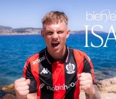 官方：尼斯签下23岁瑞典右边锋伊萨克-扬森 据悉转会费1000万欧